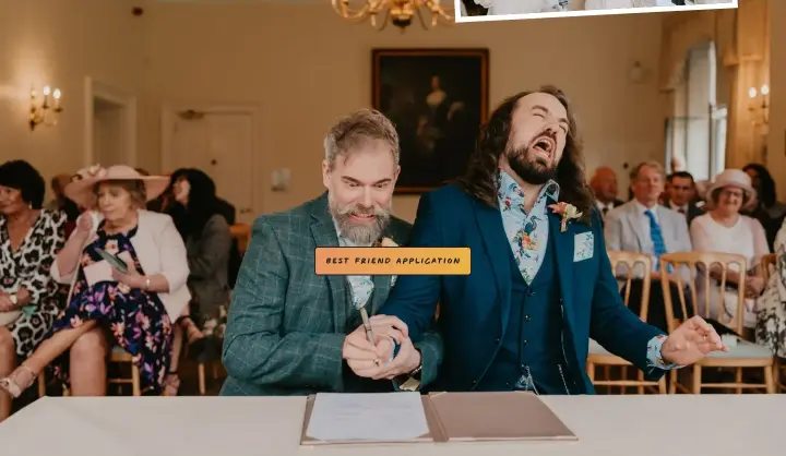 You’re still here!? on Kim Williams Weddings