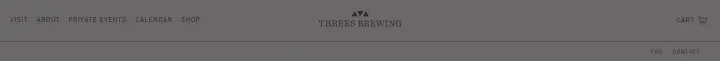 Navigation on Threes Brewing