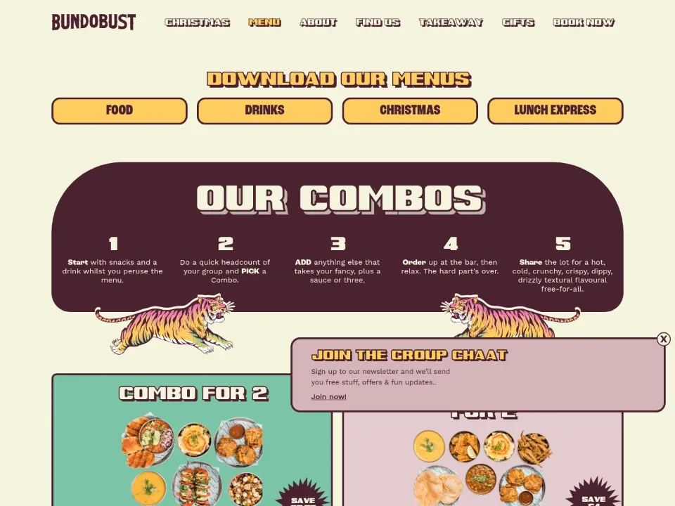 Bundobust — Menu