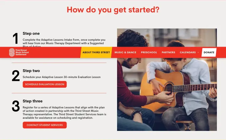 How do you get started? on Third Street Music School Settlement