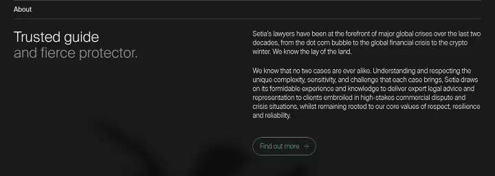 Trusted guide and fierce protector on Setia Law