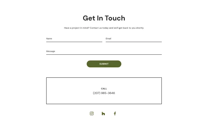 Get In Touch on Bowley Builders
