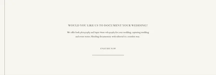 Would you like us to document your wedding? on Taylor & Porter