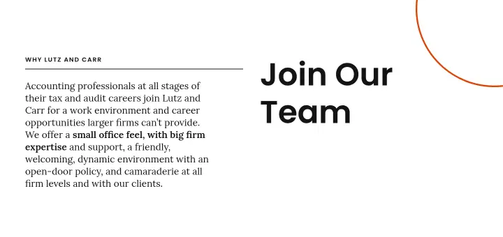 Join Our Team on Lutz and Carr CPAs