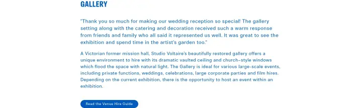 Gallery on Studio Voltaire