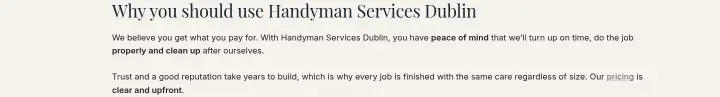 Why you should use Handyman Services Dublin on Handyman Services Dublin