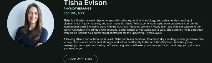 Tisha Evison on Foundry Physiotherapy