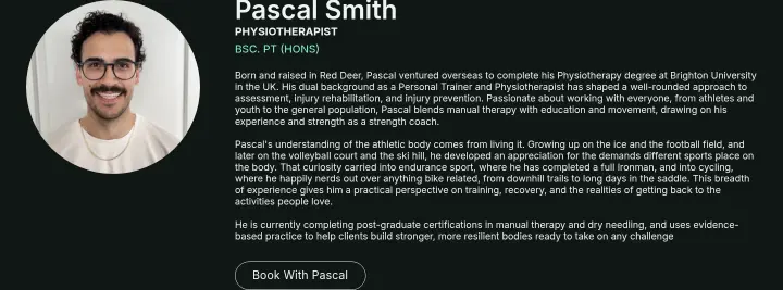 Pascal Smith on Foundry Physiotherapy