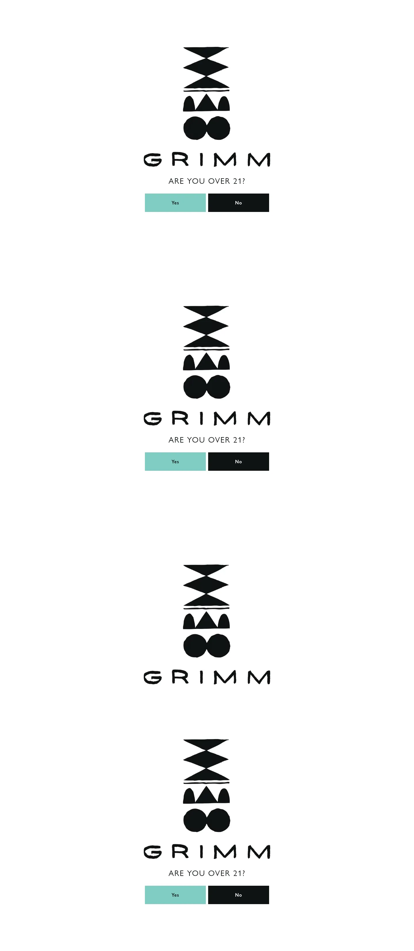 Screenshot of Grimm Artisanal Ales at desktop width