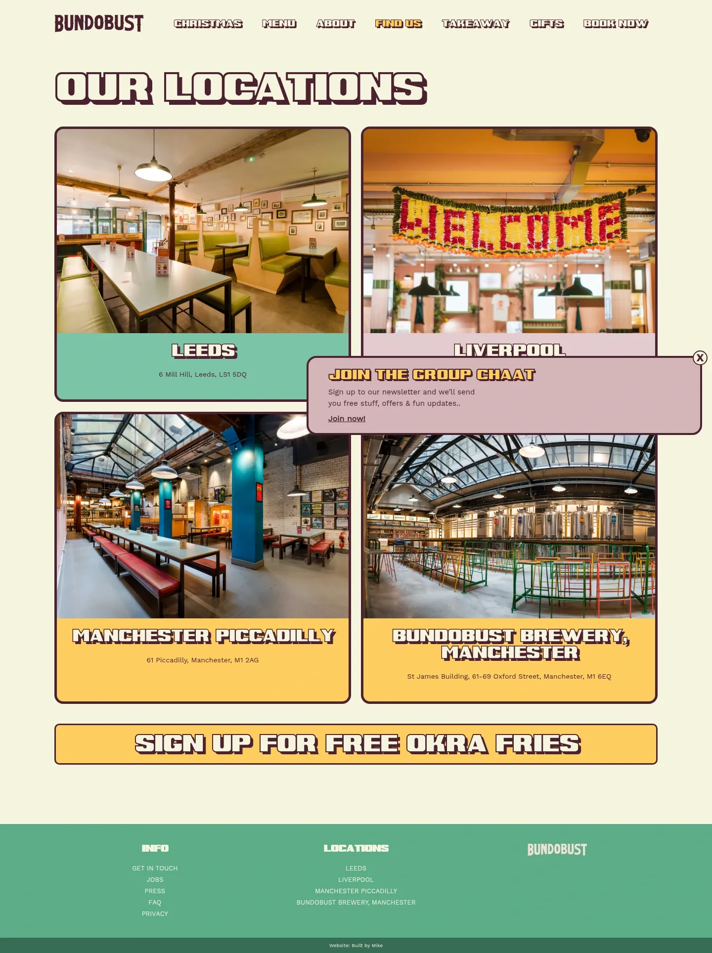 Screenshot of Bundobust at desktop width