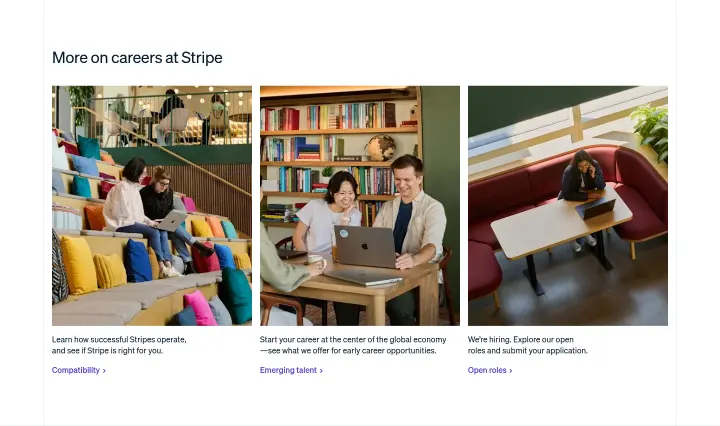 More on careers at Stripe on Stripe