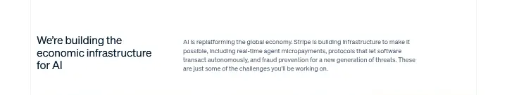 We’re building the economic infrastructure for… on Stripe