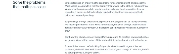 Solve the problems that matter at scale on Stripe