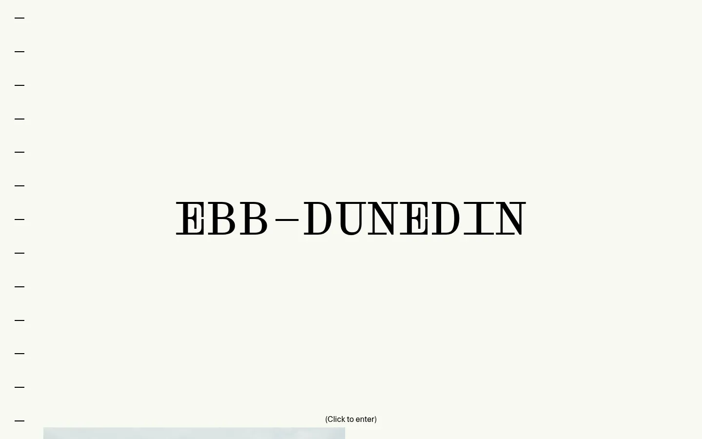 Screenshot of Ebb Dunedin at desktop width
