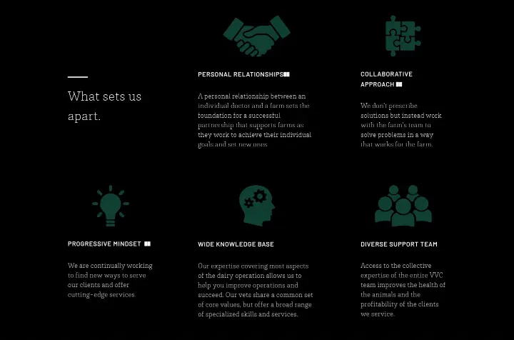 What sets us apart on Valley Veterinary Clinic