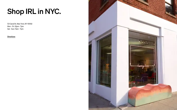 Shop IRL in NYC on Coming Soon