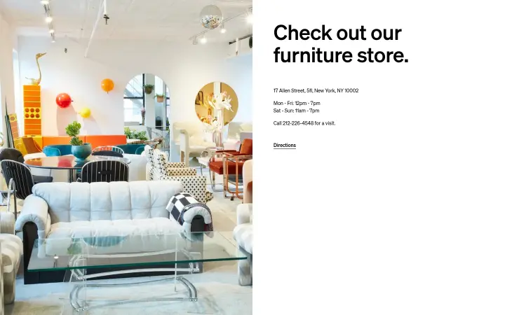Check out our furniture store on Coming Soon