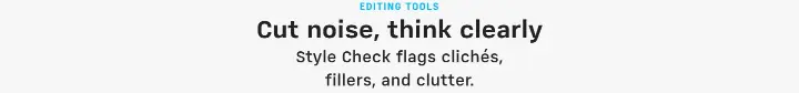 Cut noise, think clearly on iA