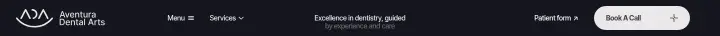 Navigation on Aventura Dental Arts