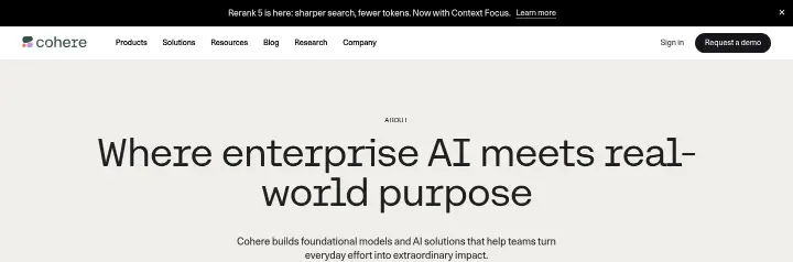 Where enterprise AI meets real-world purpose on Cohere