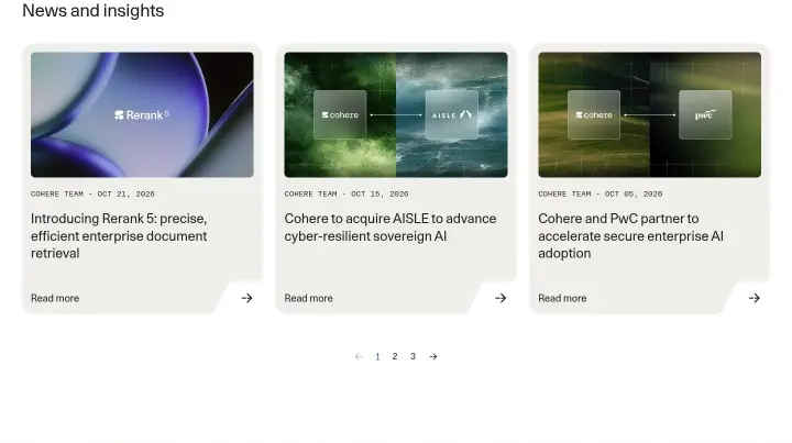 News and insights on Cohere