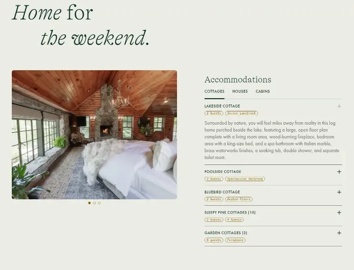 Home for the weekend on Cedar Lakes Estate