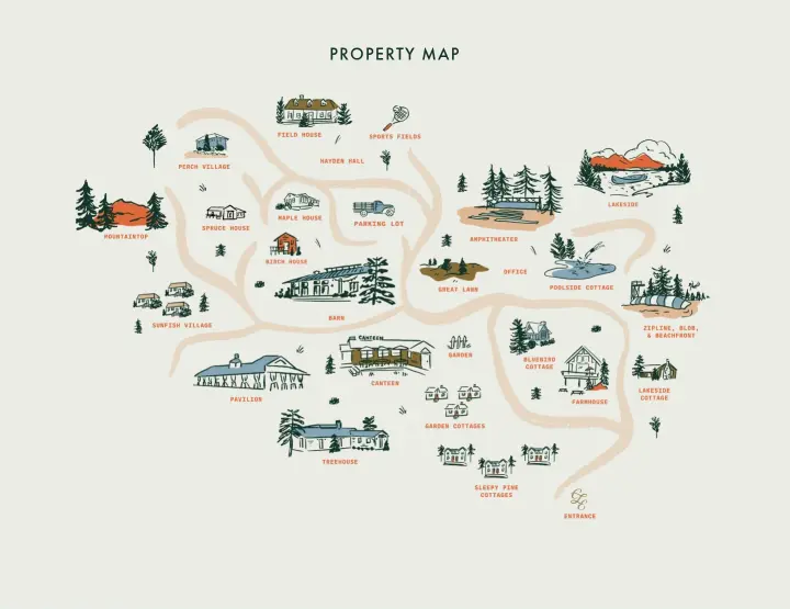 Property Map on Cedar Lakes Estate