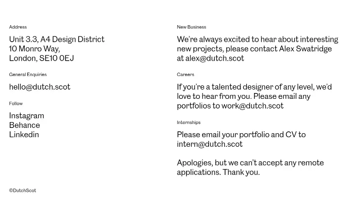 Footer on DutchScot