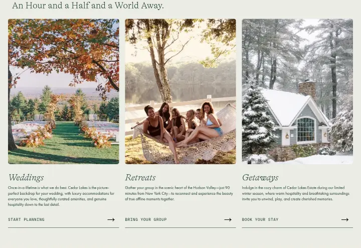 Weddings on Cedar Lakes Estate