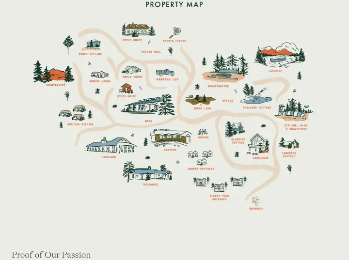 Property Map on Cedar Lakes Estate