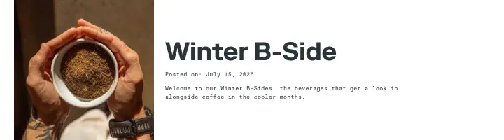Winter B-Side on Single O