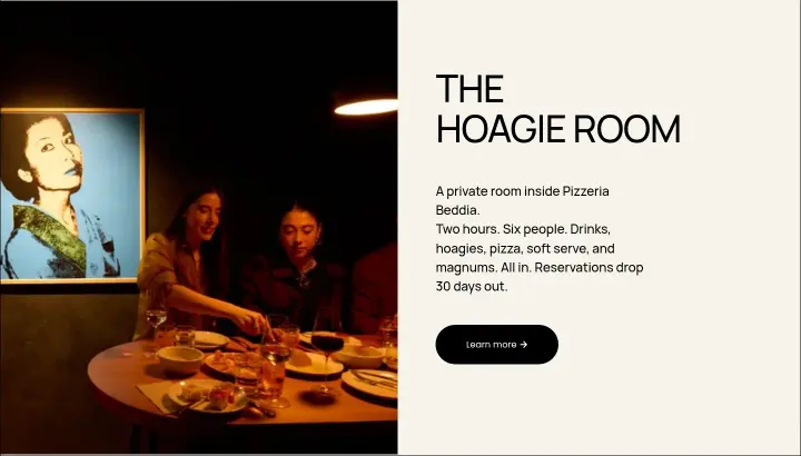 The Hoagie Room on Pizzeria Beddia