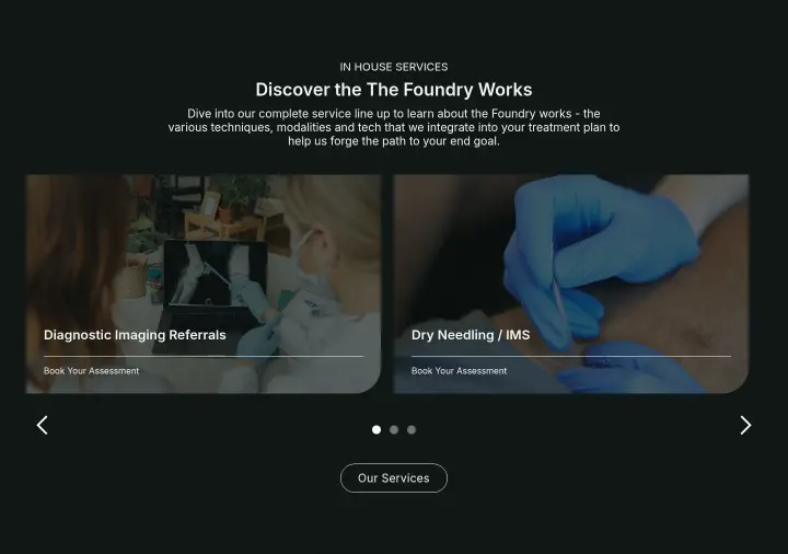 Discover the The Foundry Works on Foundry Physiotherapy