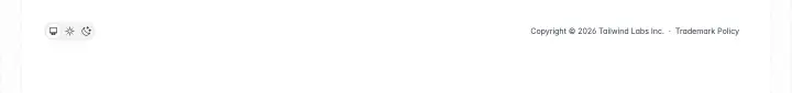 Footer on Tailwind CSS