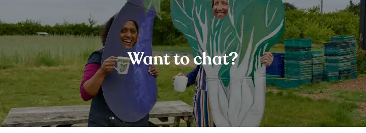 Want to chat? on Sutton Community Farm