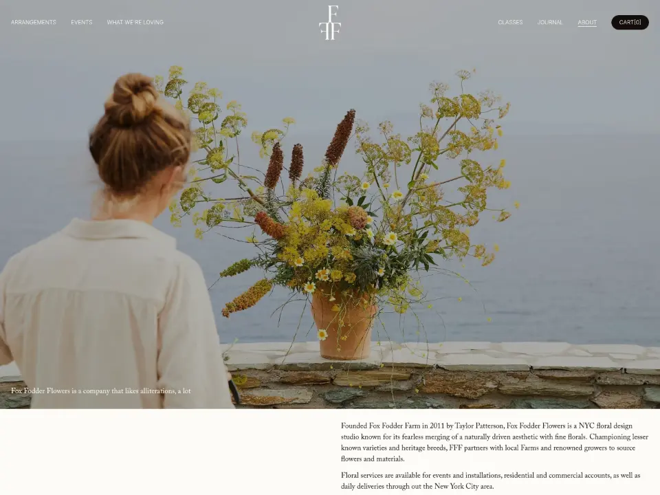 Fox Fodder Flowers — About