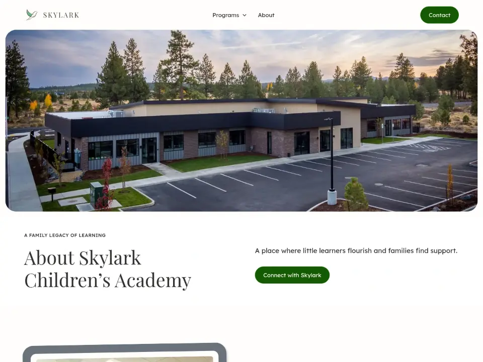 Skylark Children's Academy — About