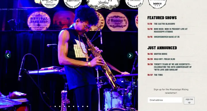 Featured Shows on Mississippi Studios