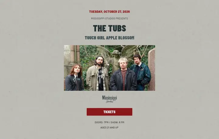 The Tubs on Mississippi Studios