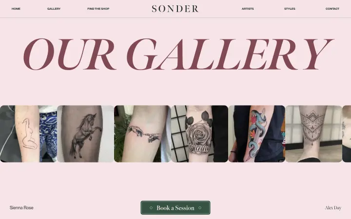 Our Gallery on Sonder Tattoo