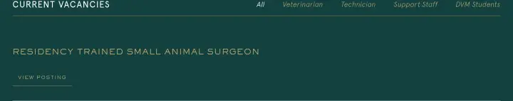 Current Vacancies on King Animal Hospital