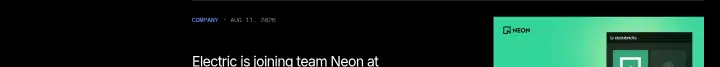 Electric is joining team Neon at Databricks on Neon