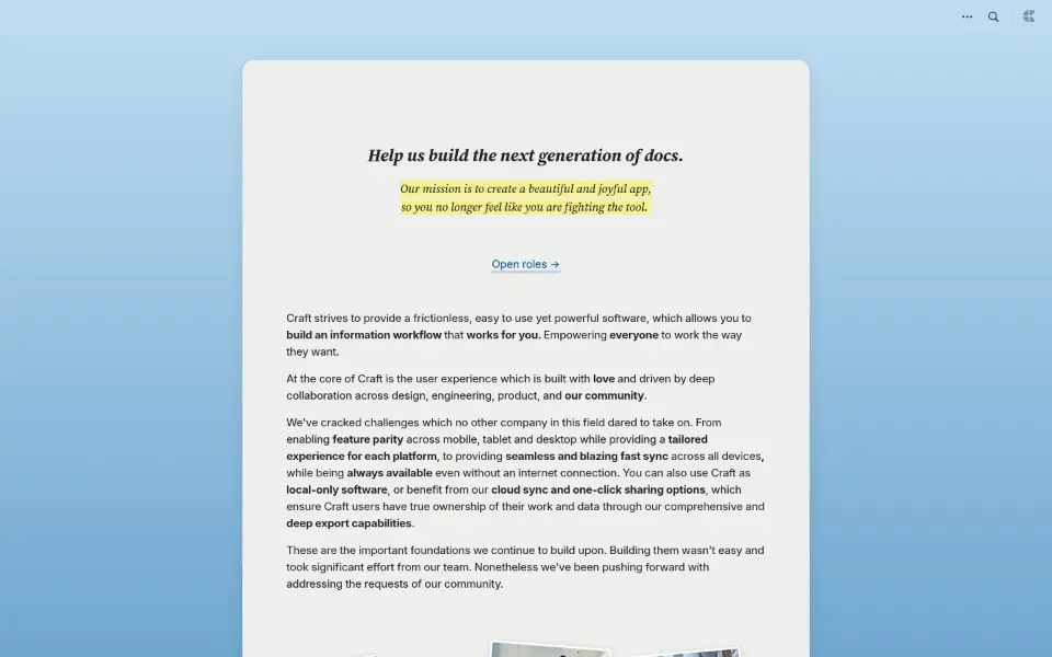 Craft — Careers
