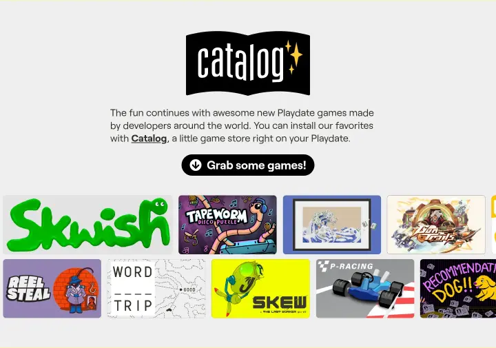 Catalog on Playdate