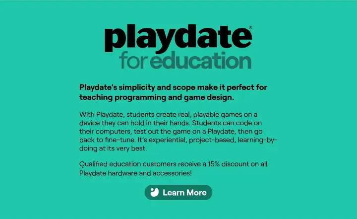 Playdate for Education on Playdate