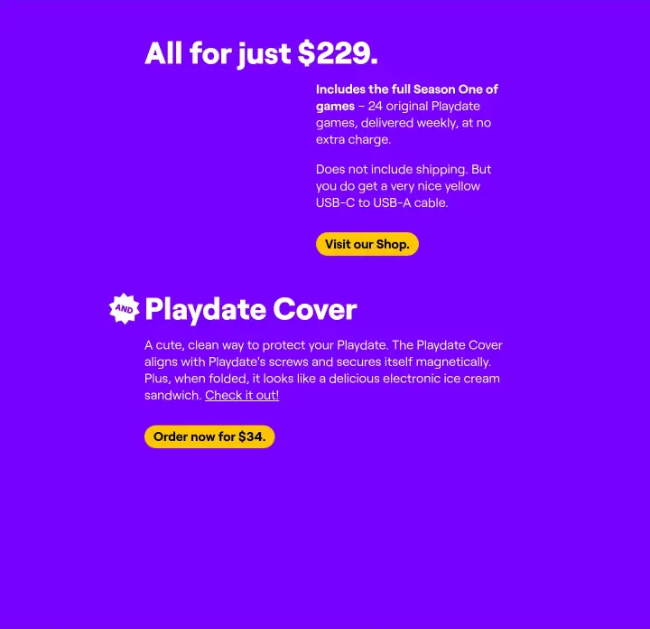 All for just $229 on Playdate