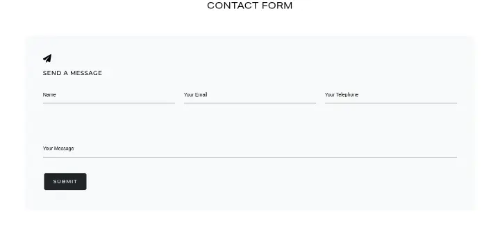 Contact Form on Kingsley