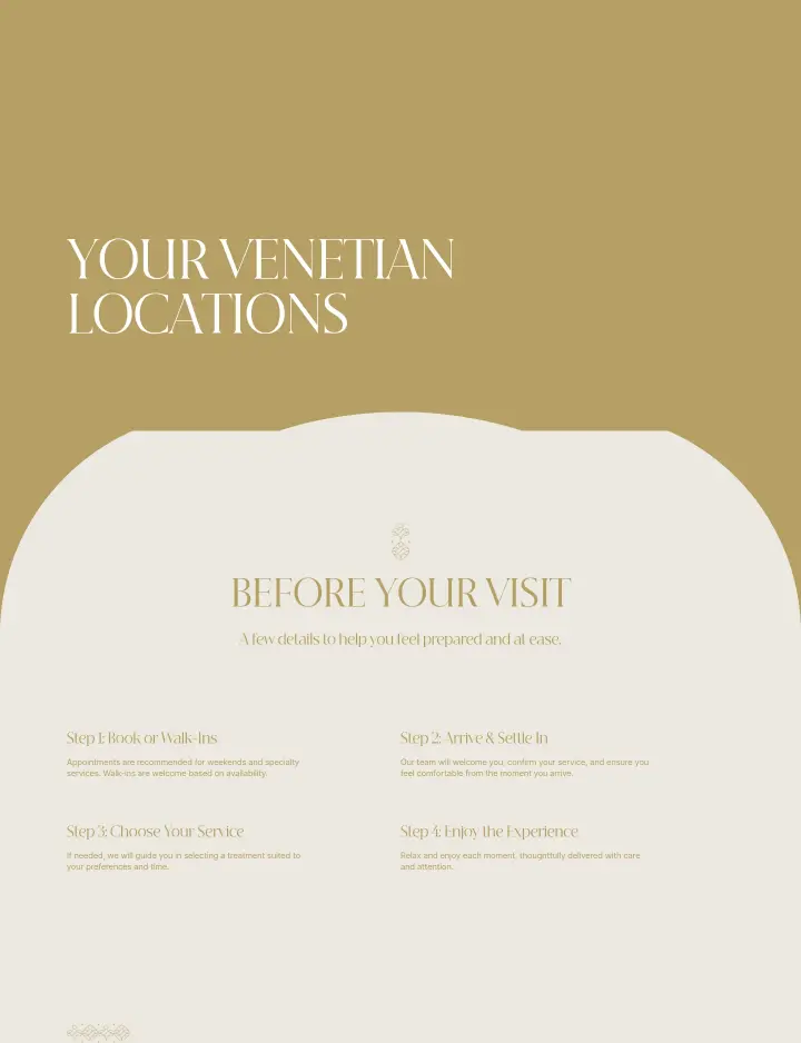 Your Venetian Locations on Venetian Nail Spa
