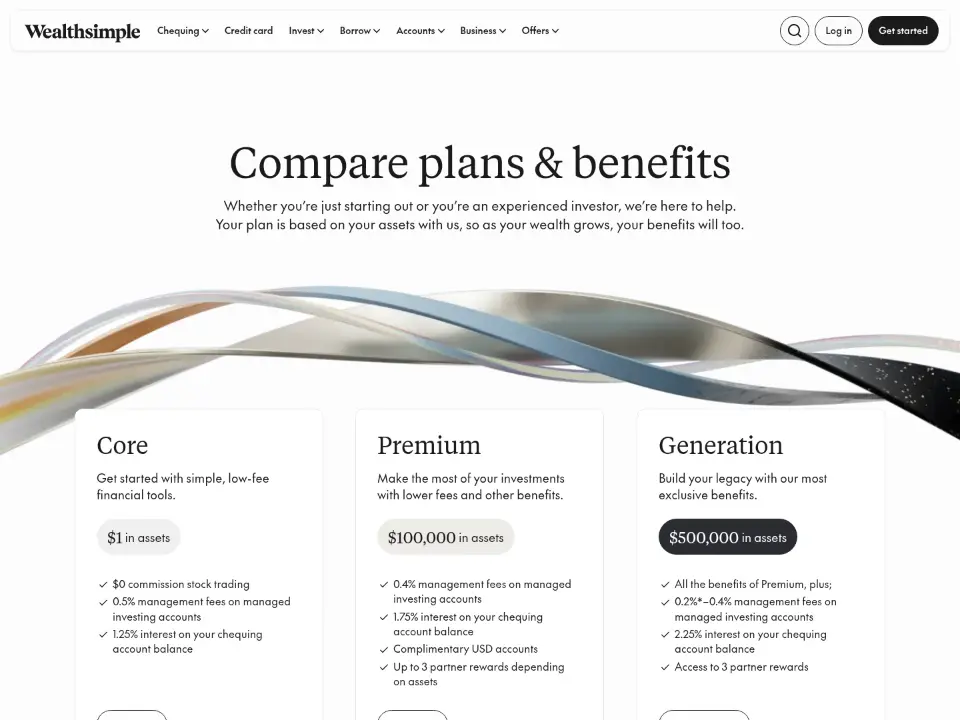 Wealthsimple — Pricing