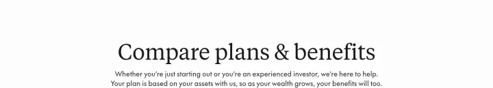 Compare plans & benefits on Wealthsimple
